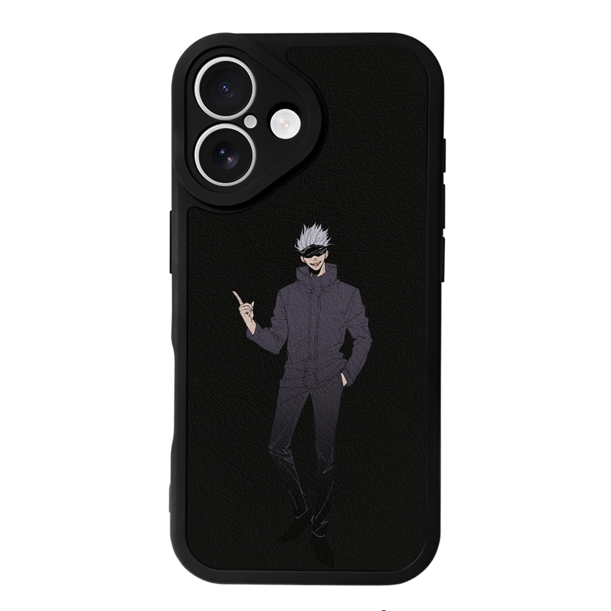 （画像用） 呪術廻戦 Jujutsu Kaisen 【iPhone 16シリーズ対応】シリコンスマホケース（レザー調） 材質：シリコン